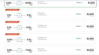 Estos son los precios de los vuelos en Viva Aerobus. | Especial