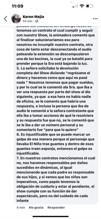 Dream-Land show infantil Monterrey responde a regia de golpe a su hija