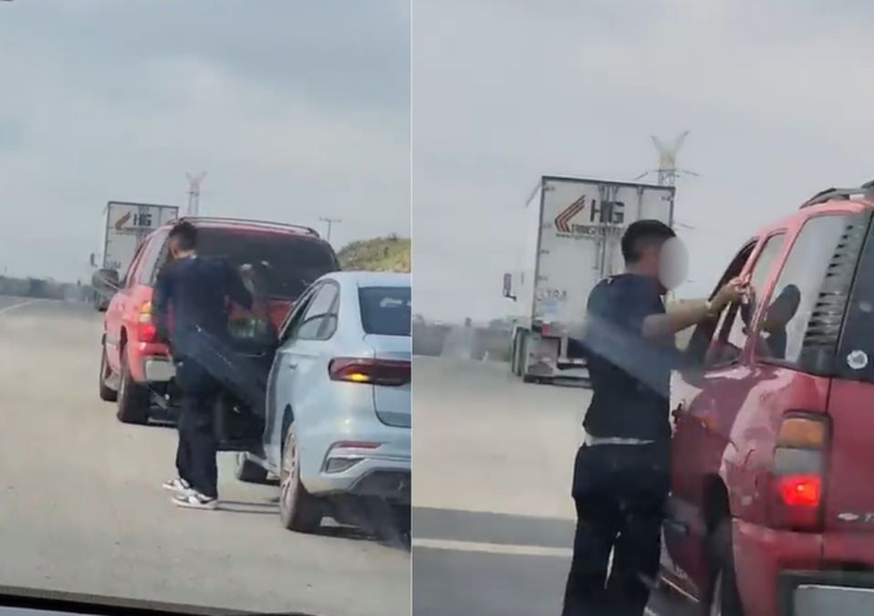 Presunto robo en la carretera Monterrey–Laredo queda grabado y se difunde en redes sociales.| Especial