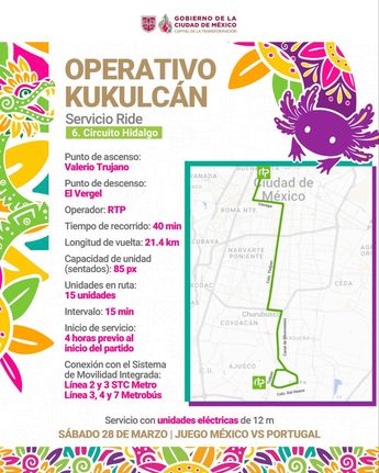 Ride Circuito Hidalgo. / Gobierno CdMx