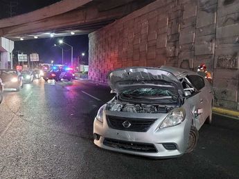 Accidente vial con lesionados en avenida Garza Sada en Monterrey. | Leyda Estrada