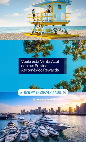 La Venta Azul está disponibles para los usuarios del progarama Aeroméxico Rewards | Foto: instagram Aerómexico