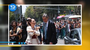 Claudia Sheinbaum llega a la entrega de constacia TJF/J Carballo