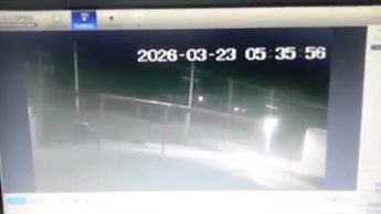 Lamentable: Se revela video donde motociclista cayó a socavón y murió instantáneamente en Matamoros