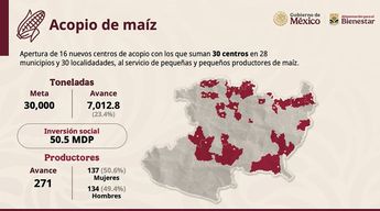 Centros de acopio de maíz en Michoacán. | Gobierno del Bienestar