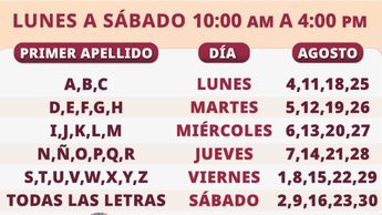 Calendario Pensión Mujeres Bienestar agosto 2025