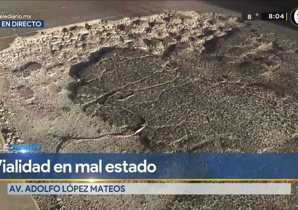 Avenida Adolfo López Mateos en pésimo estado / Delfino Nolasco