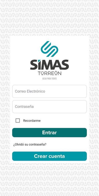 Registro de usuario en app de SIMAS
