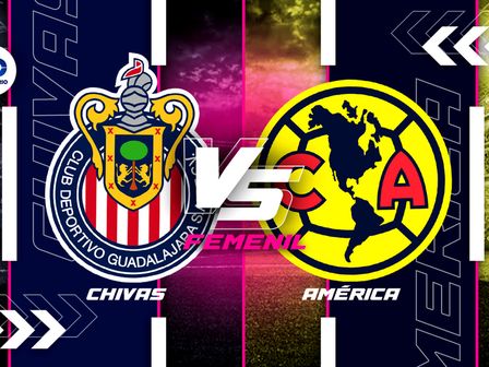 Chivas vs América en la ida de los cuartos de final de la Liga MX Femenil. /