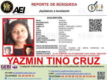 Desaparece mujer con sus dos bebés en Pesquería / Especial