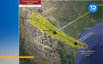 Trayectoria tormenta tropical Harold