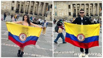 Imágenes en redes sociales revelan que ambos estuvieron en la Plaza de Bolívar, en Bogotá, en épocas similares.