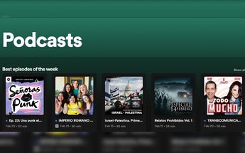 Spotify tiene miles de listas de reproducción de podcast para todos los gustos. Foto: Especial