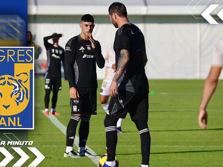 Tigres a punto de iniciar el partido amistoso ante La Paz / @TigresOficial