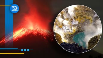 Al menos tres personas diferentes bucearon en la laguna turquesa del volcán Popocatépetl / Diseño TD / Cuartoscuro