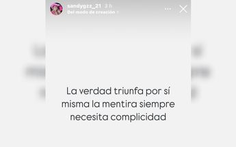 Este fue el mensaje que publicó Sandra al enterarse de la noticia en Monterrey. | Especial