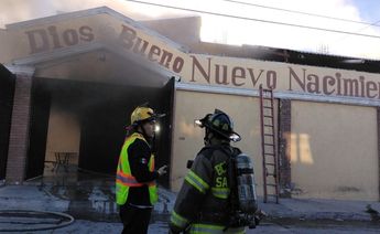 Se incendia templo cristiano al oriente de Saltillo