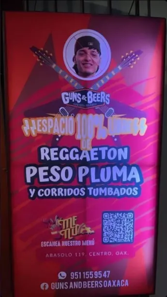 Prohiben música de Peso Pluma en restaurante de Oaxaca