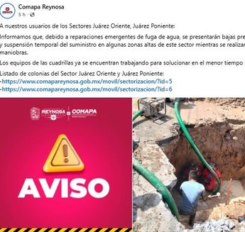 Según el comunicado oficial del organismo, estas acciones son indispensables para corregir la falla y, a su vez, fortalecer la infraestructura.