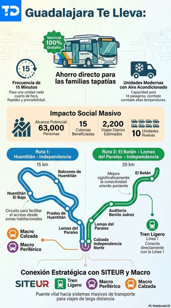 Las unidades tendrán una frecuencia de paso aproximada de 15 minutos | Notebook LM