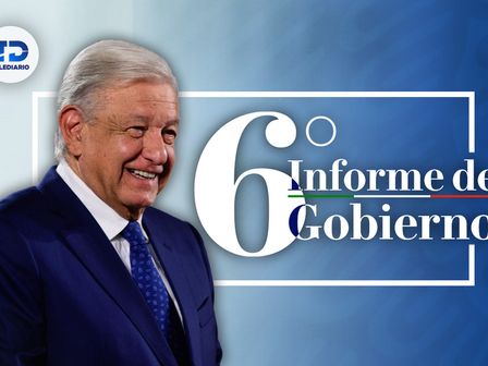 El presidente, Andrés Manuel López Obrador presenta su último informe de Gobierno