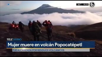 Alpinistas quedan atrapados en el Popocatépetl; muere una mujer