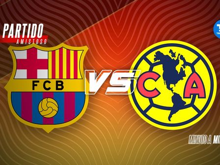No te pierda ninguna jugada de partido amistoso entre el FC Barcelona y el conjunto de las Águilas del América. / Especial