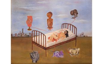 Hospital Henry Ford / Pintura de Frida Kahlo