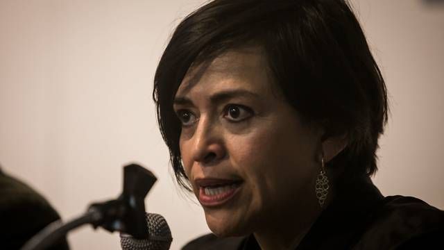 La periodista Anabel Hernández, autora del libro "Emma y las Otras Señoras del Narco". | Cuartoscuro