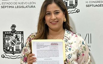 La vicecoordinadora de la bancada de Morena, Berenice Martínez presentó la iniciativa al Congreso de Nuevo León. | Especial