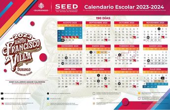Calendario escolar 2023-2024 en Durango
