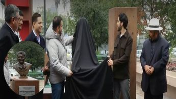 Develan busto del compositor José Alfredo Jiménez en Plaza de los Compositores