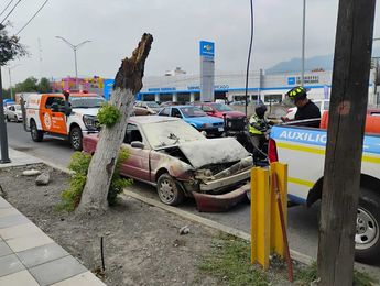 Elementos de Movilidad de la Policía de Monterrey atendieron el hecho. | Sandra González