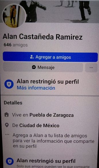 Alan N. restringió su perfil de Facebook tras haber atropellado a un perro en un fraccionamiento privado de San Andrés Cholula / Cortesía