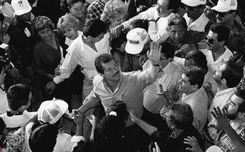 Luis Donaldo Colosio momentos antes de ser asesinado