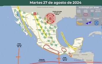 Clima México martes 27 de agosto