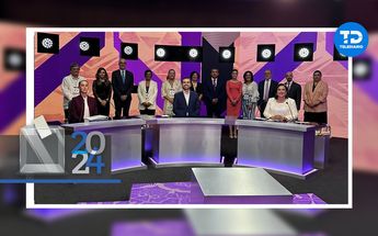 Los tres candidatos se mostraron inconformes con lo ocurrido durante el primer debate / X: @INEMexico