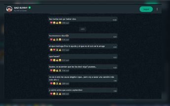 Bad Bunny hizo el anuncio de su nueva canción en su canal de WhatsApp / Especial