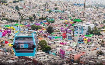 Línea 2 del Cablebús en Iztapalapa