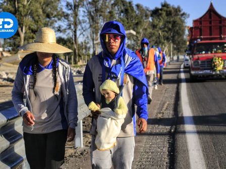 Peregrinos continúan su camino hacia la Basílica de Guadalupe en la CdMx para celebrar el próximo 12 de diciembre | Melanie Torres