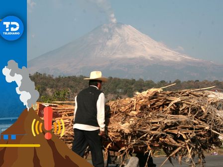 Vista del Popocatépetl desde una de las zonas aledañas al volcán / Agencia Es Imagen