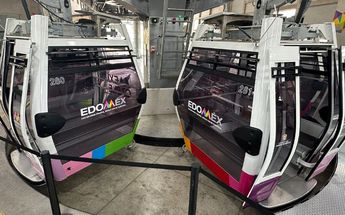 Góndolas de la nueva Línea 2 del Mexicable /Lauro Galicia