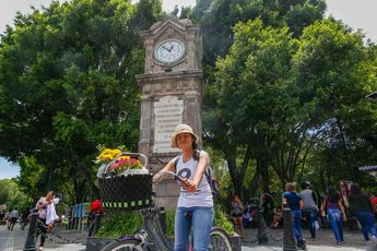 El monumento se convirtió en un punto de encuentro para los capitalinos poblanos / Andrés Lobato