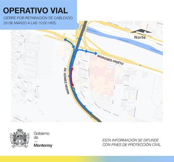 Gráfico del operativo de Tránsito de Monterrey. | Cortesía