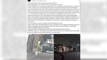 Esta fue la publicación de Jovana en redes sociales. | Especial