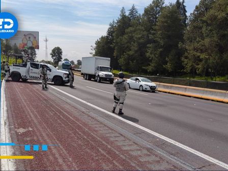 La GN abandera un cierre parcial en la autopista México-Puebla | Agencia Es Imagen