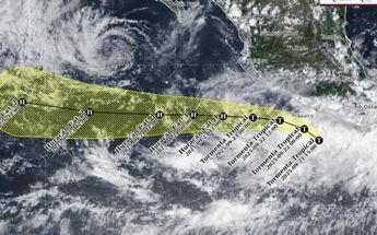 Trayectoria de la tormenta tropical Narda