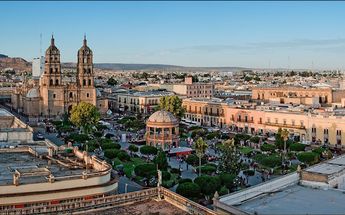 Vista completa del Centro Histórico de Durango.