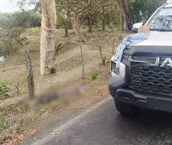 El cadáver de Jimmy Figueroa Mora se halló sobre la carretera estatal El Jícaro-Barahúnda / Especial