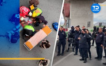 Hombre cae de distribuidor vial El Sarape. | Crédito: Emmanuel Luna | Diseño: Oscar Ávila